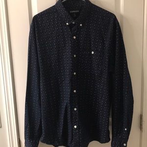 Express Printed Dress Shirt